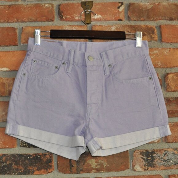 Levi's 501 Red Tab Button Fly Pastel Purple Lavender Jean Shorts 27 Mint Cond. - Picture 1 of 7